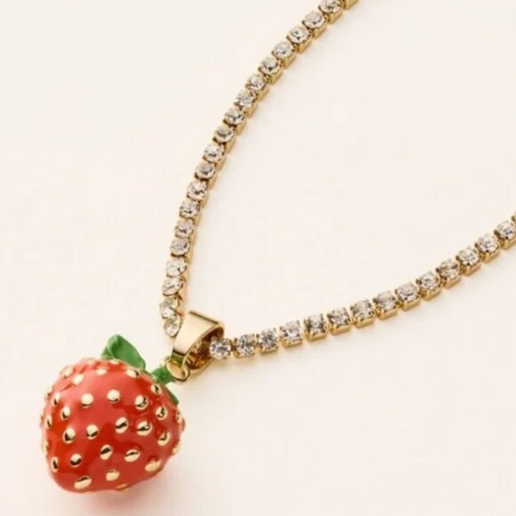 Kate Spade and Target Strawberry Necklace - Picture 3 of 4